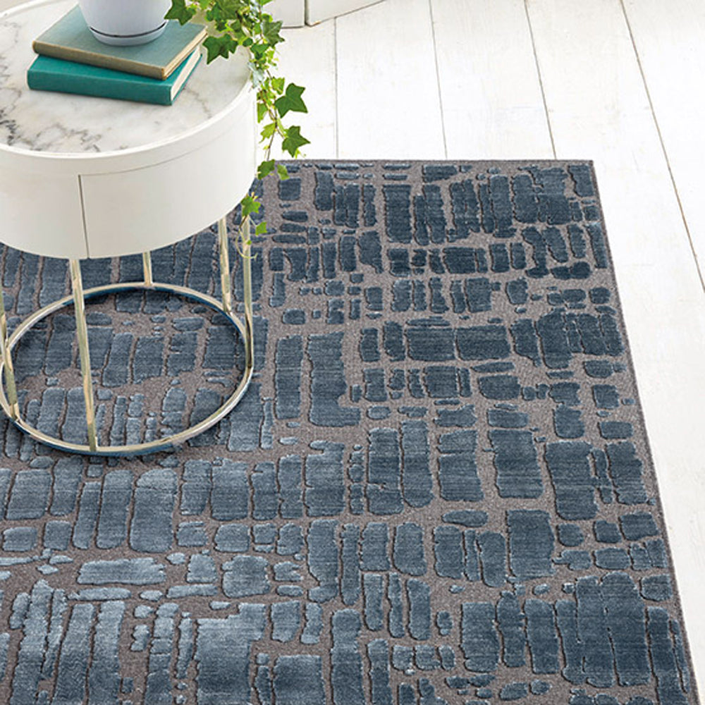Acsento Chiara 1018 Vloerkleed 160 x 230 cm - Grey / Blue
