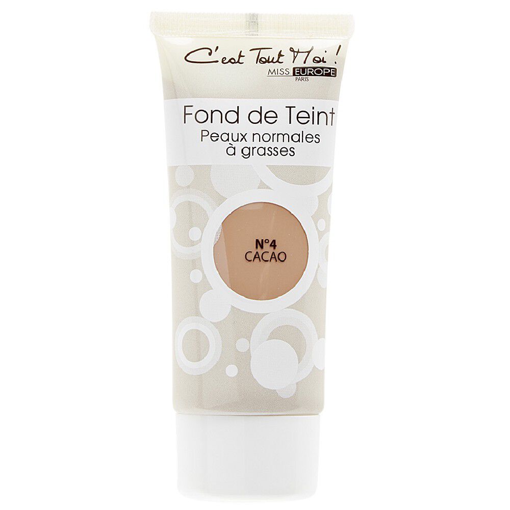 Fond de teint peau normale à grasse n°4 Cacao
