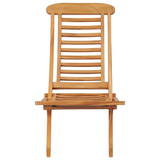 NNEVL Folding Garden Chairs Solid Teak Wood