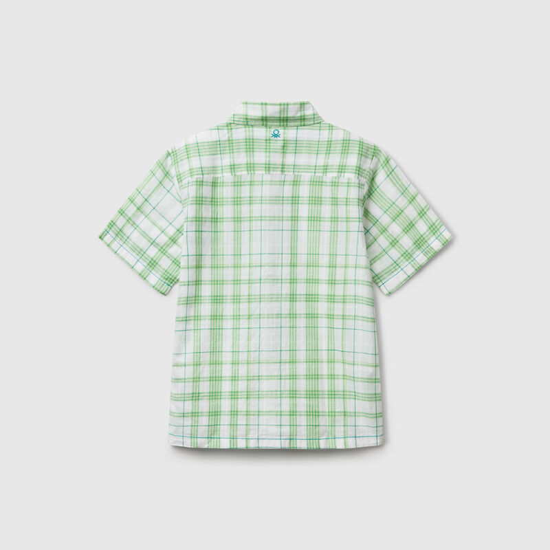 Oversized check shirt