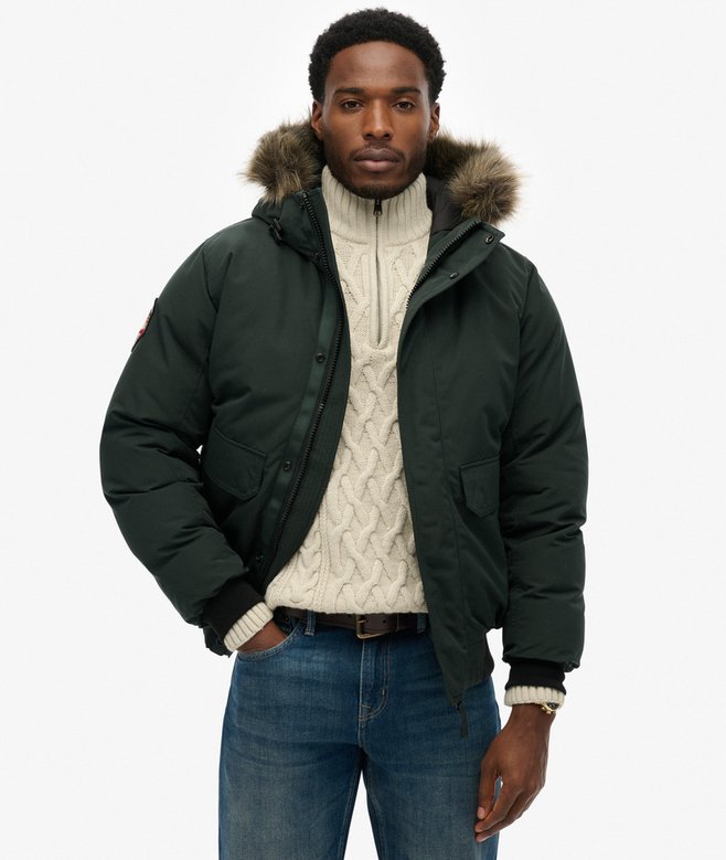 Everest Faux Fur Bomber Jacket