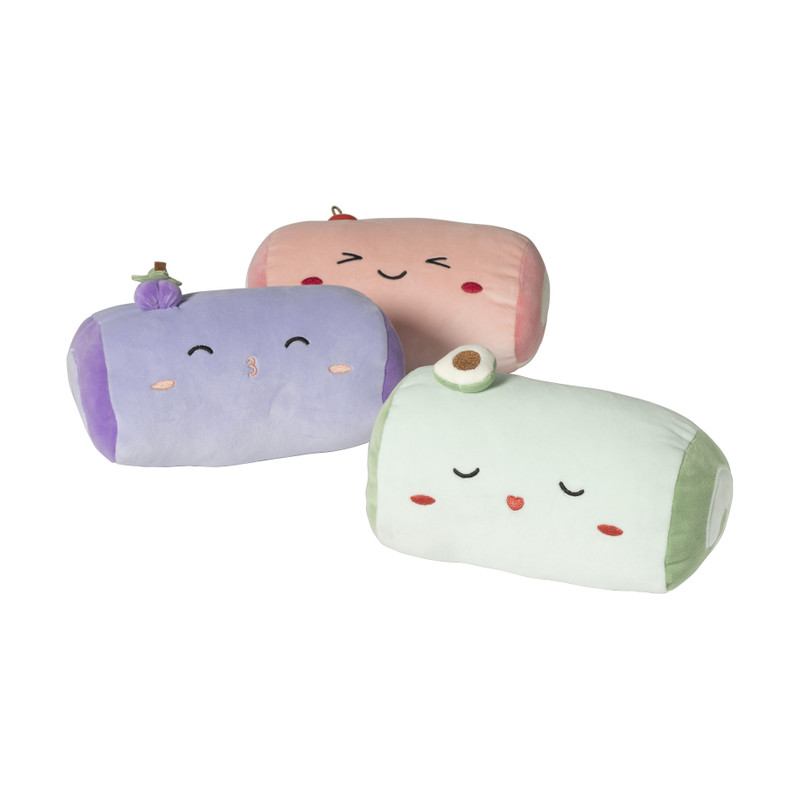 Knuffelkussen avocado - groen - &Oslash;12x21 cm