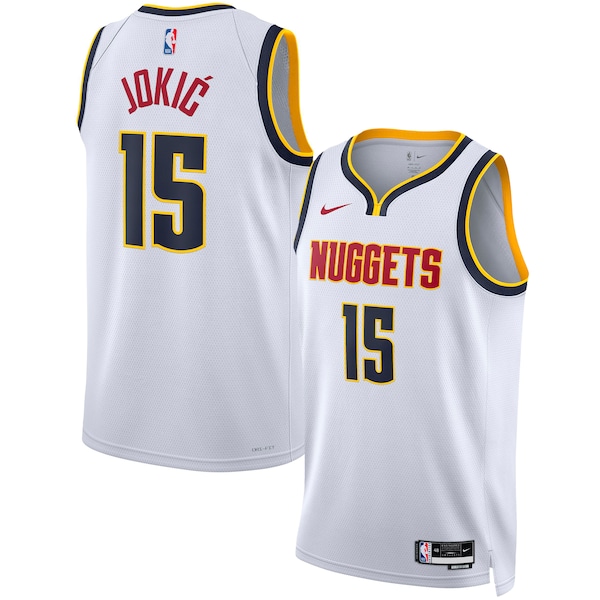 Nikola Jokic Denver Nuggets Nike Unisex Swingman Jersey - Association Edition - White/Navy