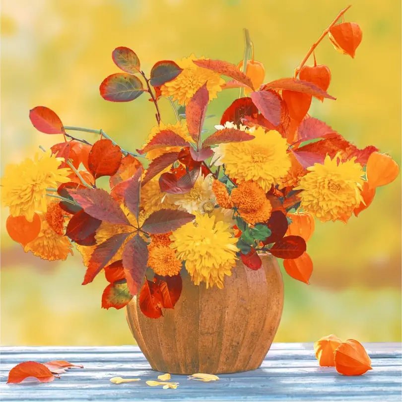 Serviette 20er-Set Herbstbouquet