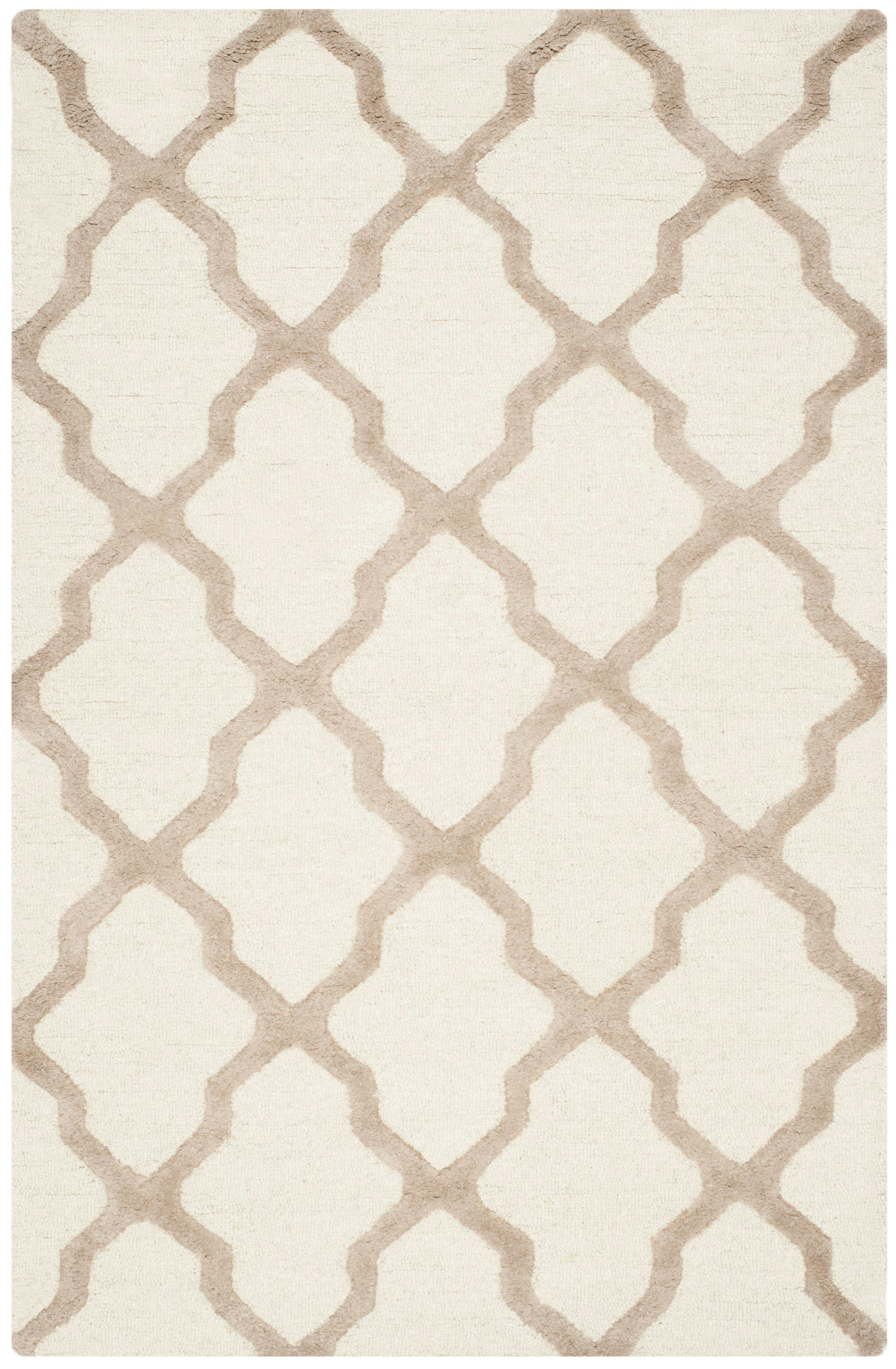 CAMBRIDGE - Tapis de salon interieur en  ivoire & beige, 122 x 183 cm