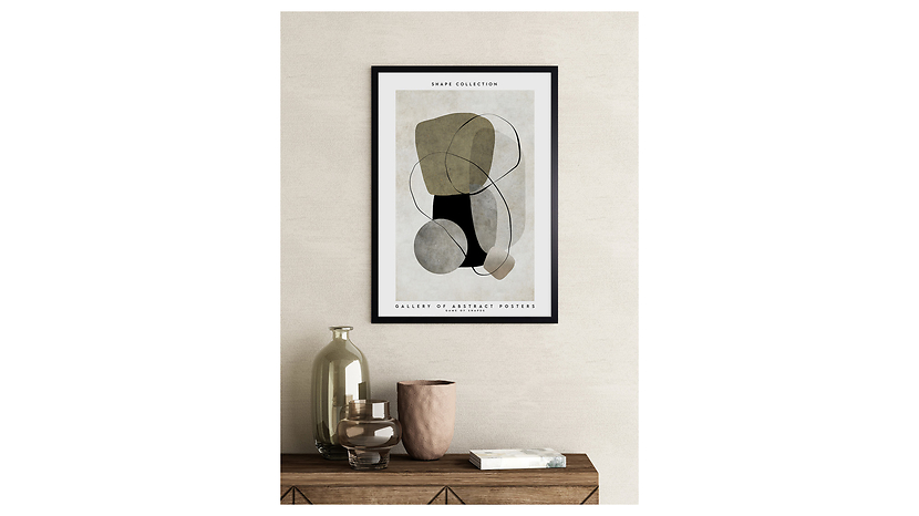 Obraz w ramie Stone Shape Abstract 53x73 cm