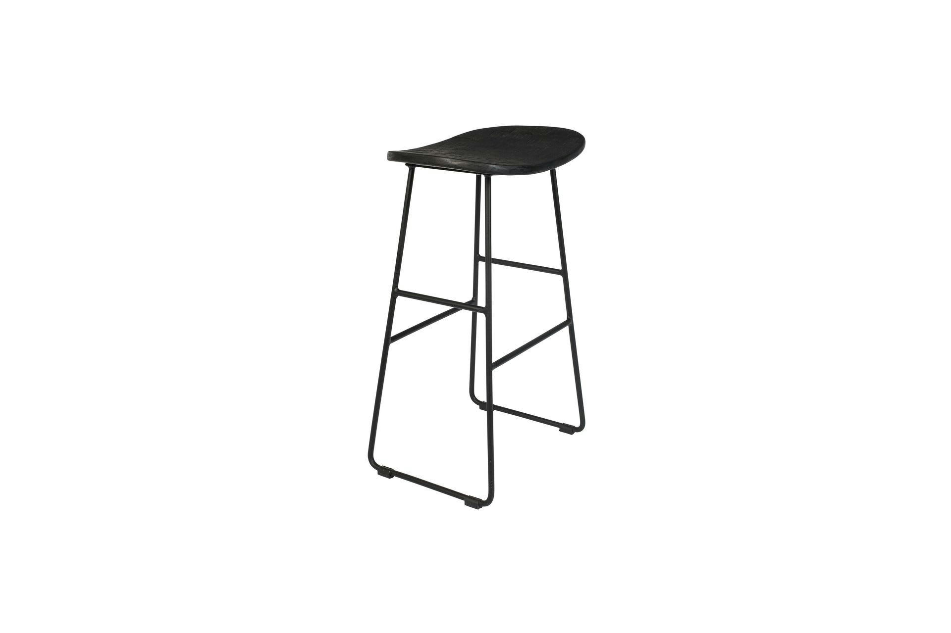 TANGLE - Tabouret de bar bois noir