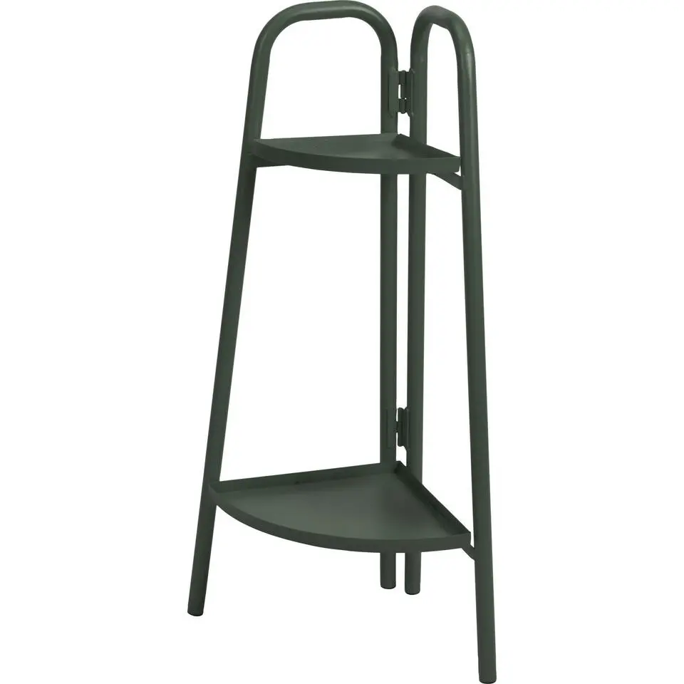 Pro Garden Plantenrek - donkergroen - metaal - 26 x 26 x 70 cm