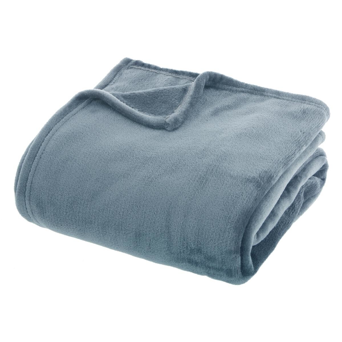 Flannel plaid Storm blue, 180x230 cm