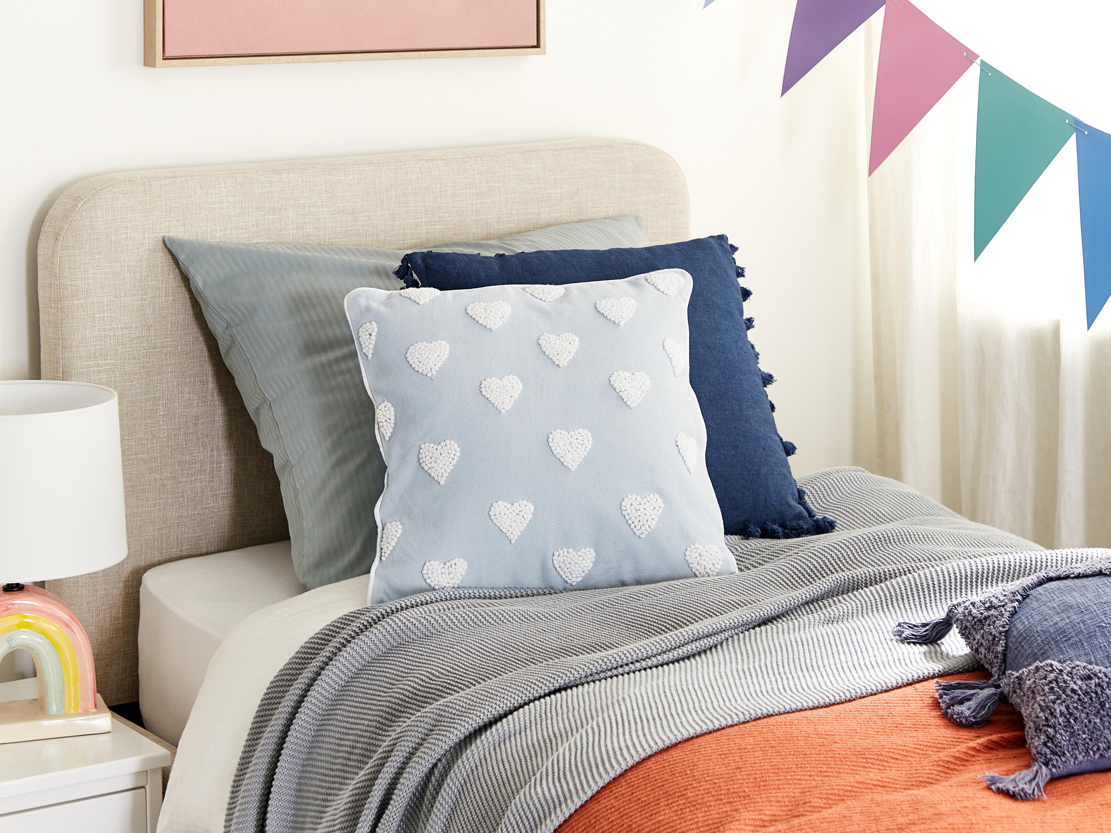 Throw Cushion GAZANIA Cotton 45 x 45 cm Light Grey