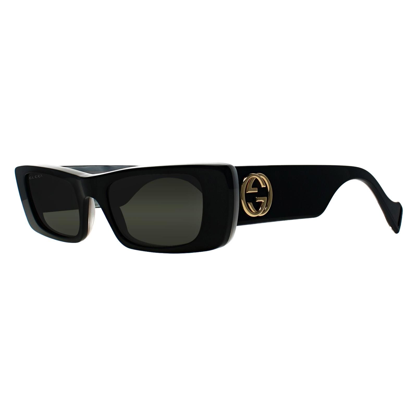 Gucci Rectangle Black Grey GG0516S