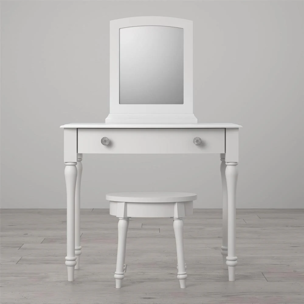 Little Seeds Rowan Valley Laren White Vanity and Stool Set
