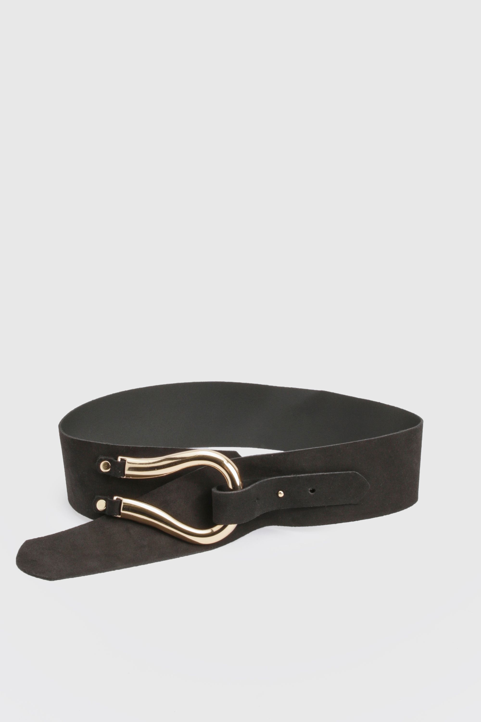 KarenMillen Suede Hardware Detail Waist Belt