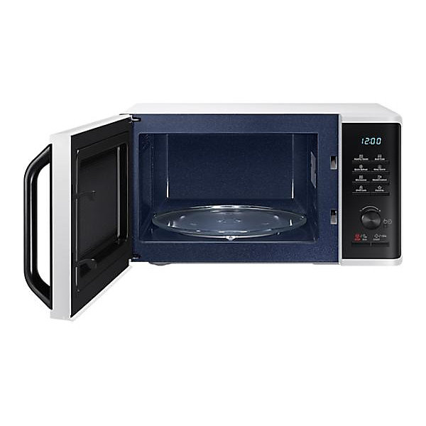 Micro-ondes solo 23L - SAMSUNG - MS23K3555EW - Blanc - Contrôle électronique   bouton - Fonction maintien au chaud