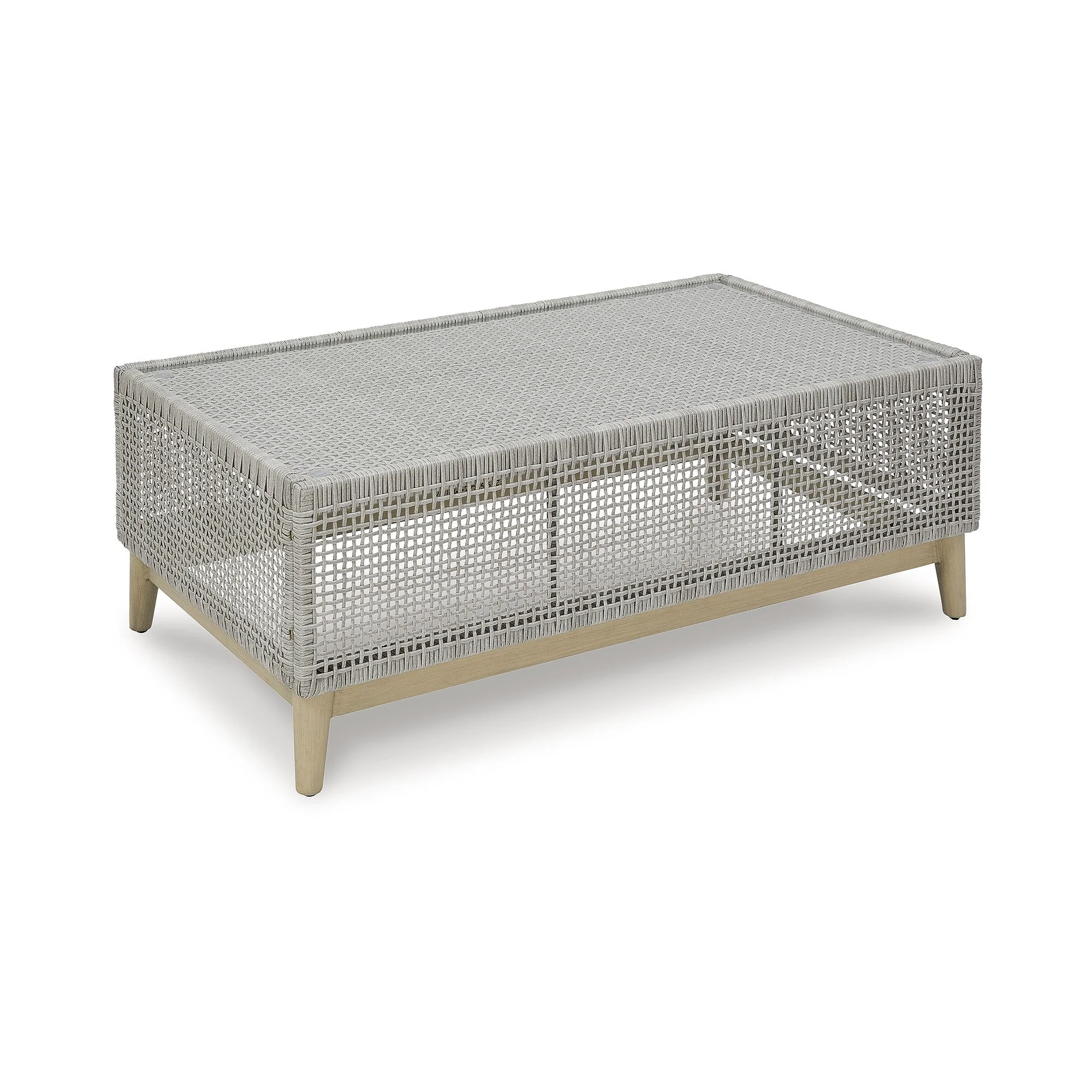 Signature Design by Ashley Seton Creek Gray Outdoor Coffee Table - 49.88 W x 28 D x 18 H
