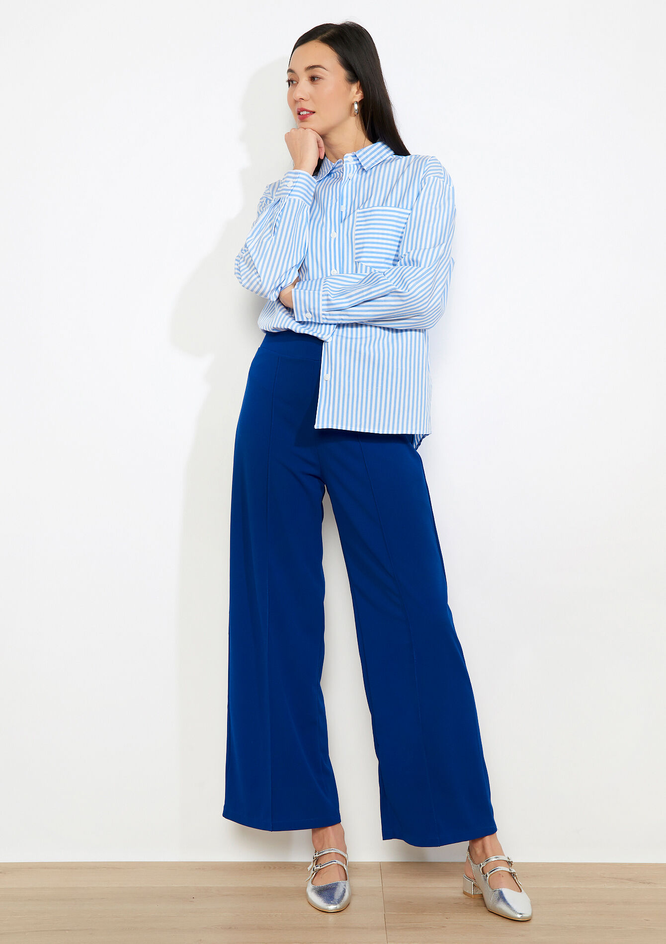 Wijde elegante broek