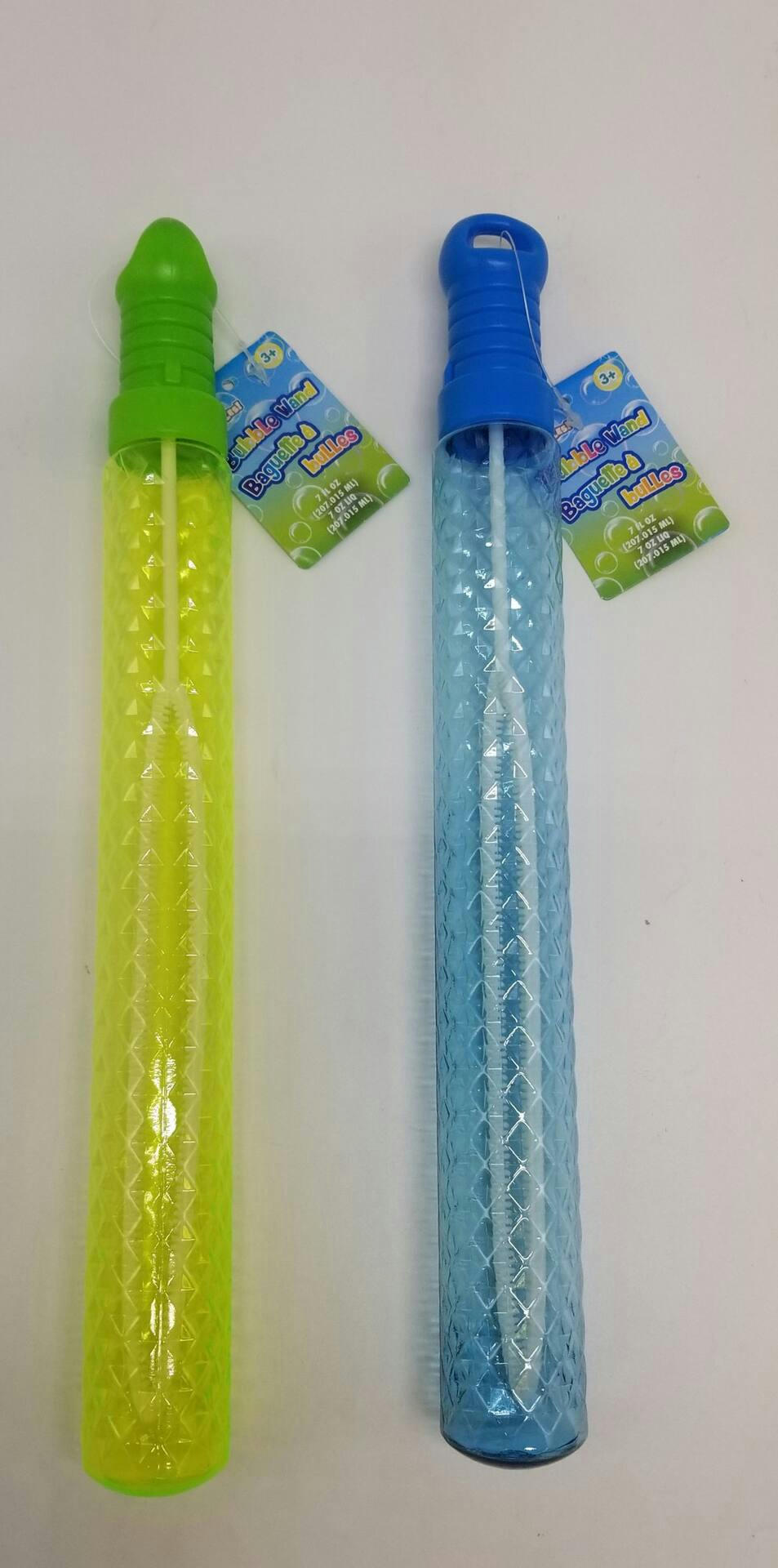 Kids' Bubble Blowing Wand & Solution, Outdoor Play & Party Favours, Age 3+, 7-oz, Assorted