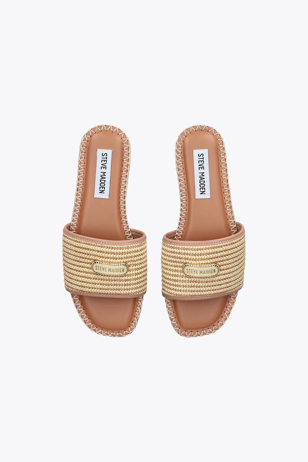 STEVE MADDEN Tropics Beige Raffia' Sandals