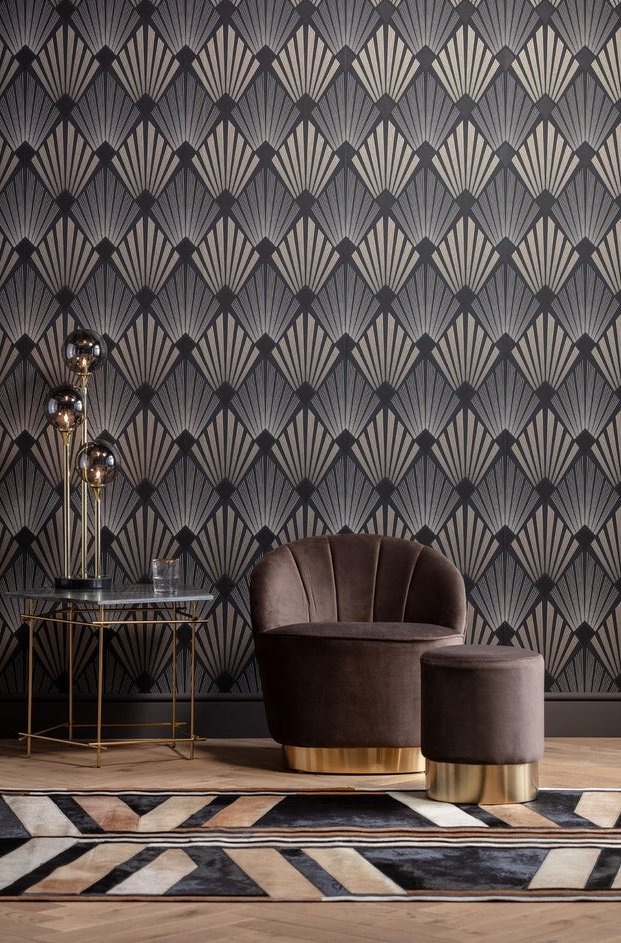 Kare Design Al Capone Tre Tafellamp - Goudkleurig