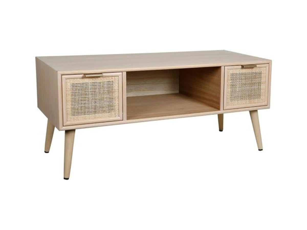 SELMA - Meuble TV 2 tiroirs bois