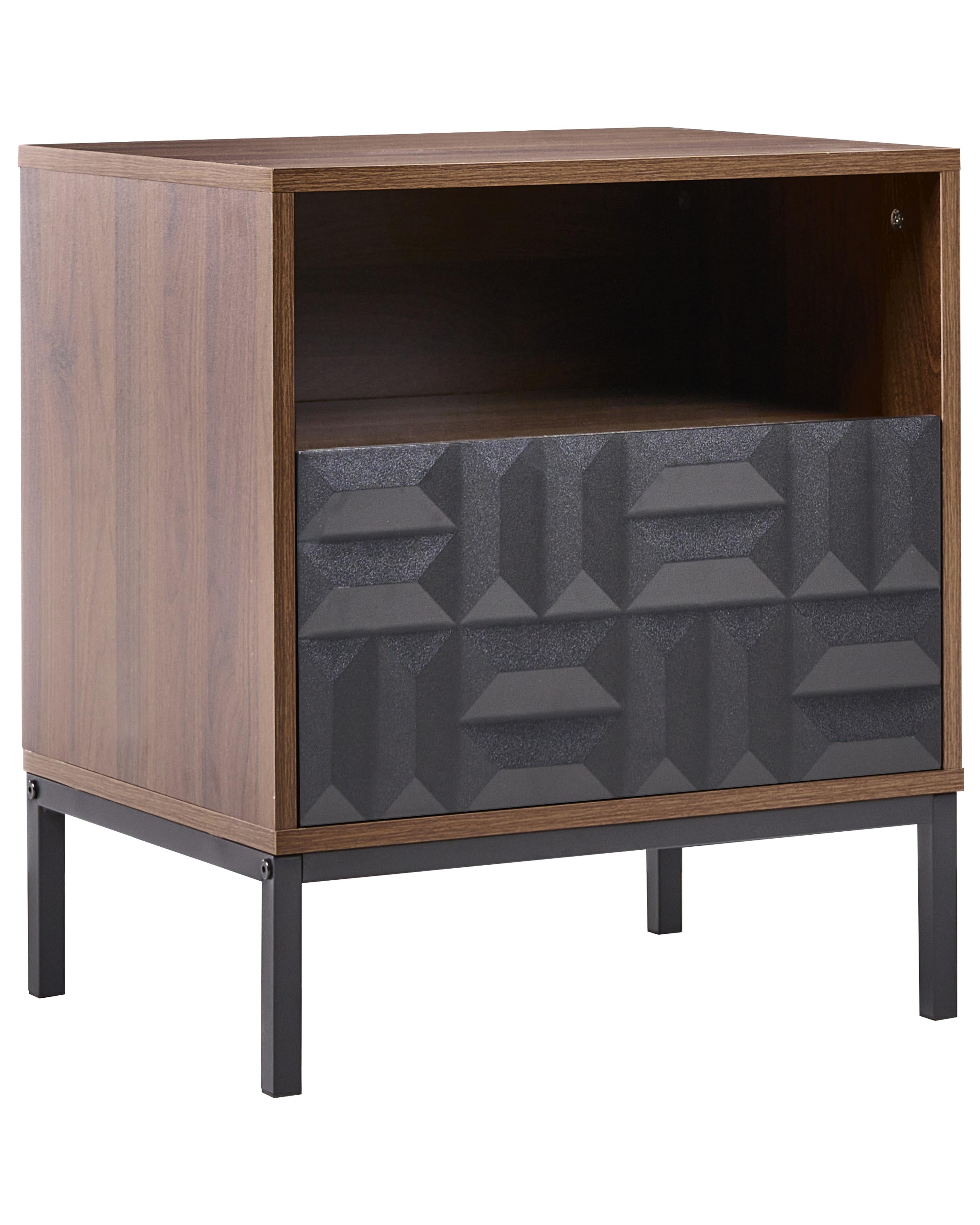Wine Cabinet CARAQUET Dark Brown