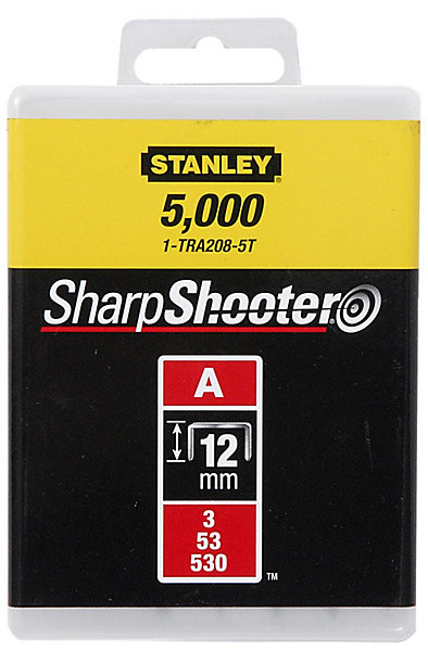 Agrafes Type A 14mm boîte de 1000 - STANLEY - 1-TRA209T