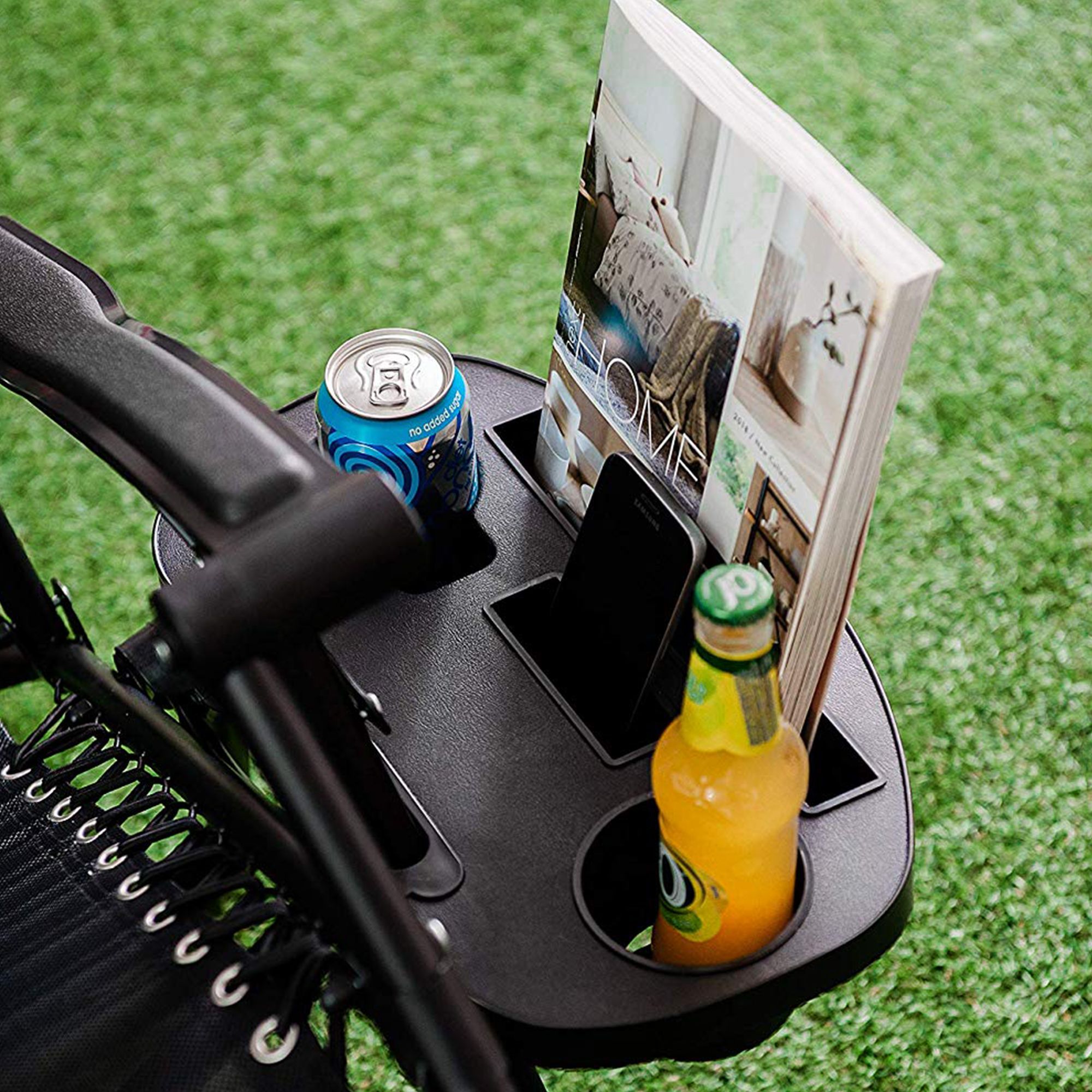 LIVIVO Gravity Chair Cup Holder - Clip on Side Recliner Tray Slot