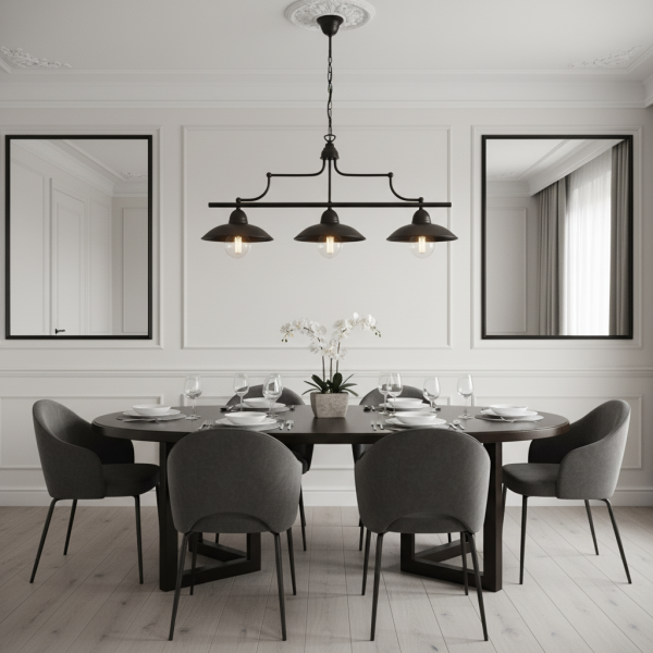 Lampa wisząca EDYLIT retro brązowa loft 3xE27 TORINO 12-512