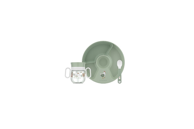 set babyservies mio 3-delig - little farm