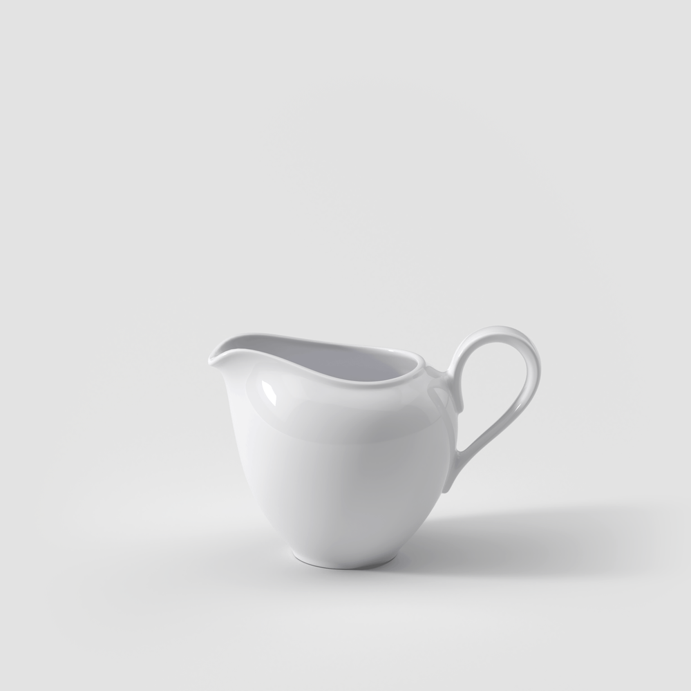 Anmut Creamer - White, 6.1 oz, Premium Bone Porcelain