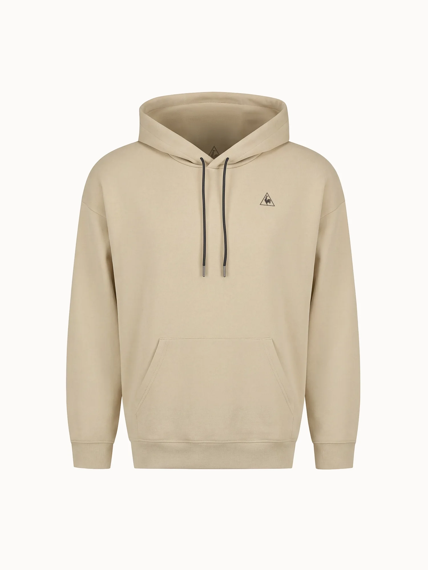 Sweat à capuche relax double face et logo triangle
