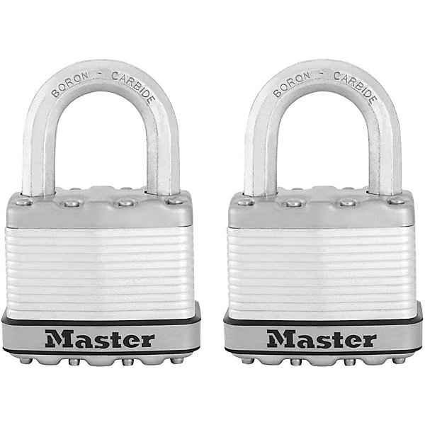 Cadenas à clé Master Lock Excell M5EURTt acier laminé l.52 mm hauteur de l'anse 25 mm vendu par 2