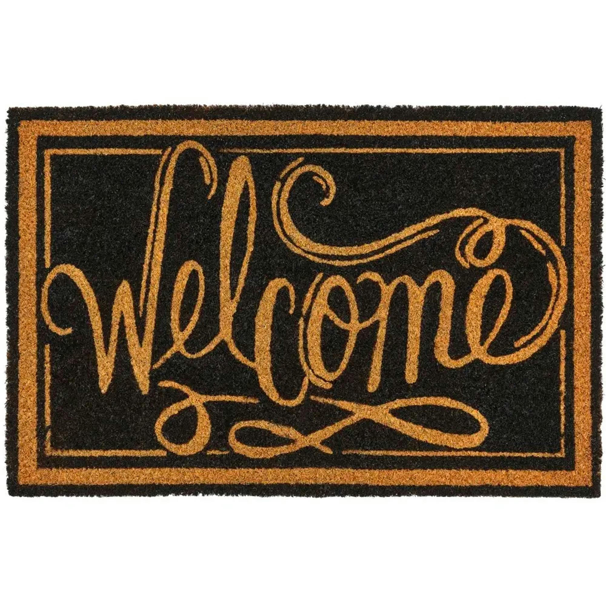 - Paillasson coco rétro Welcome 60x40x1.5cm