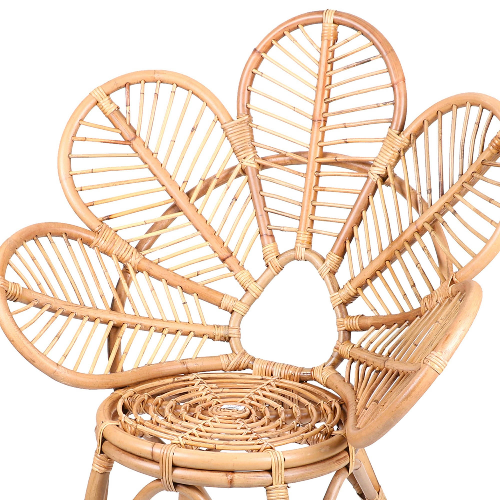 - Fauteuil en rotin tulipe 95x63x114cm