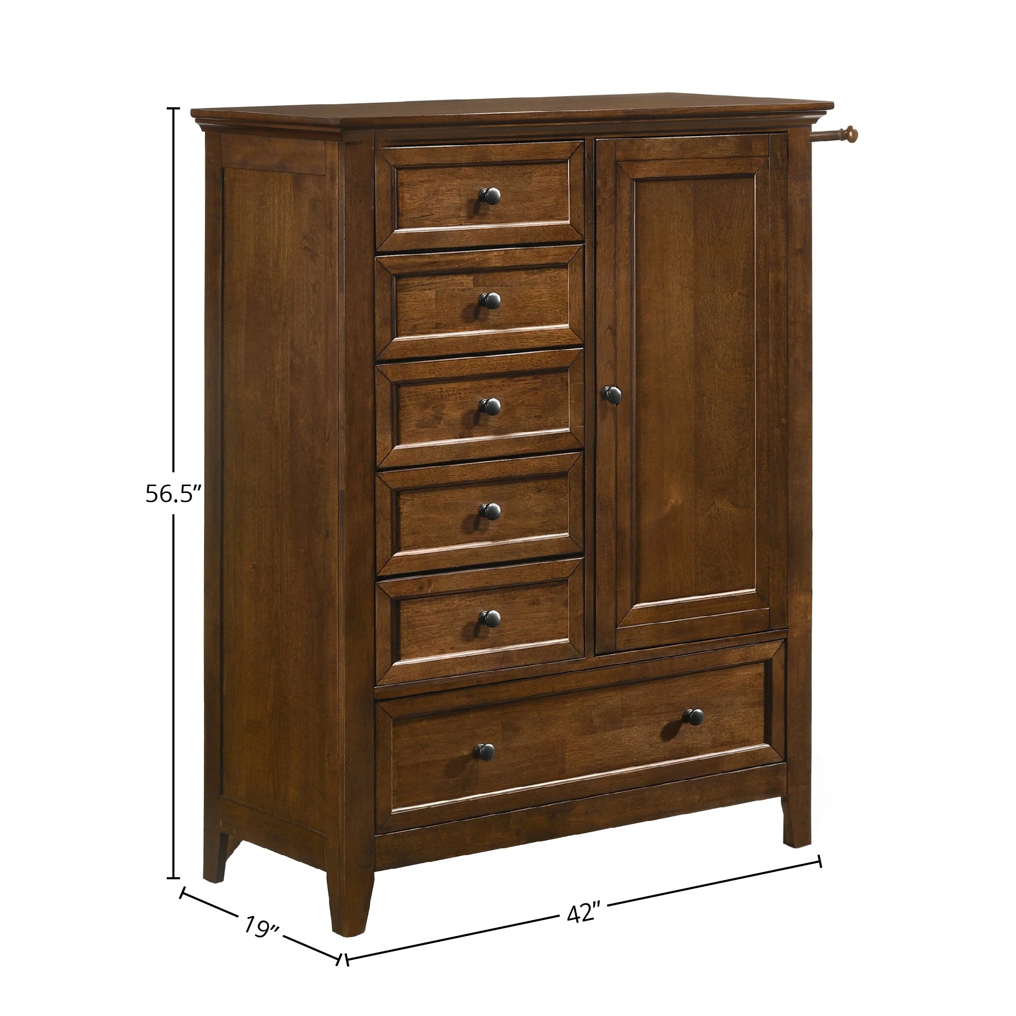 San Mateo Youth Tuscan 6-drawer Chifferobe