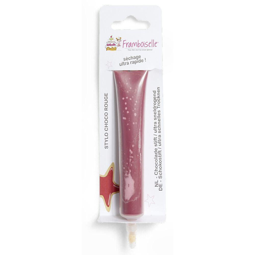 Stylo à pâtisserie choco rouge Framboiselle 25g