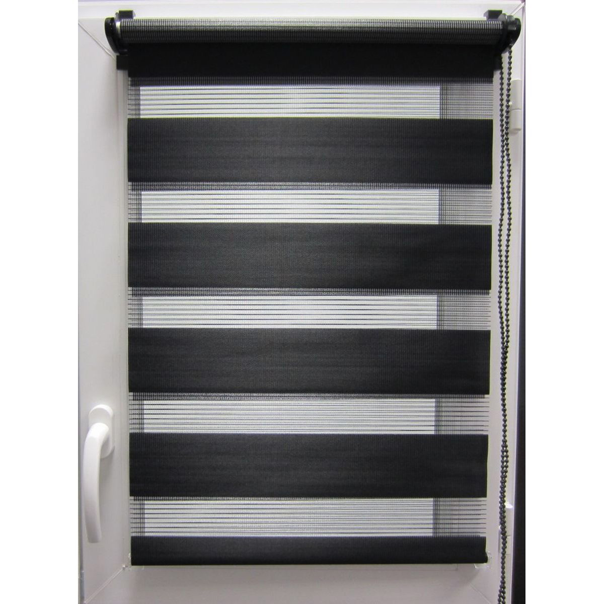 Estore em tecido noite/dia preto 117x180cm