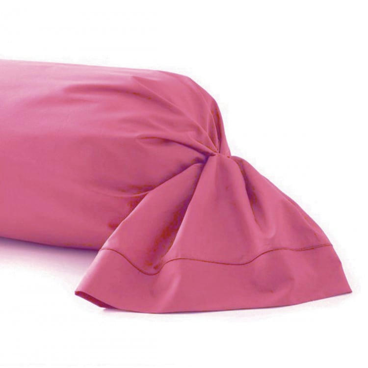 PERCALE MONTELEONE - Taie de traversin en Coton Rose 230 cm