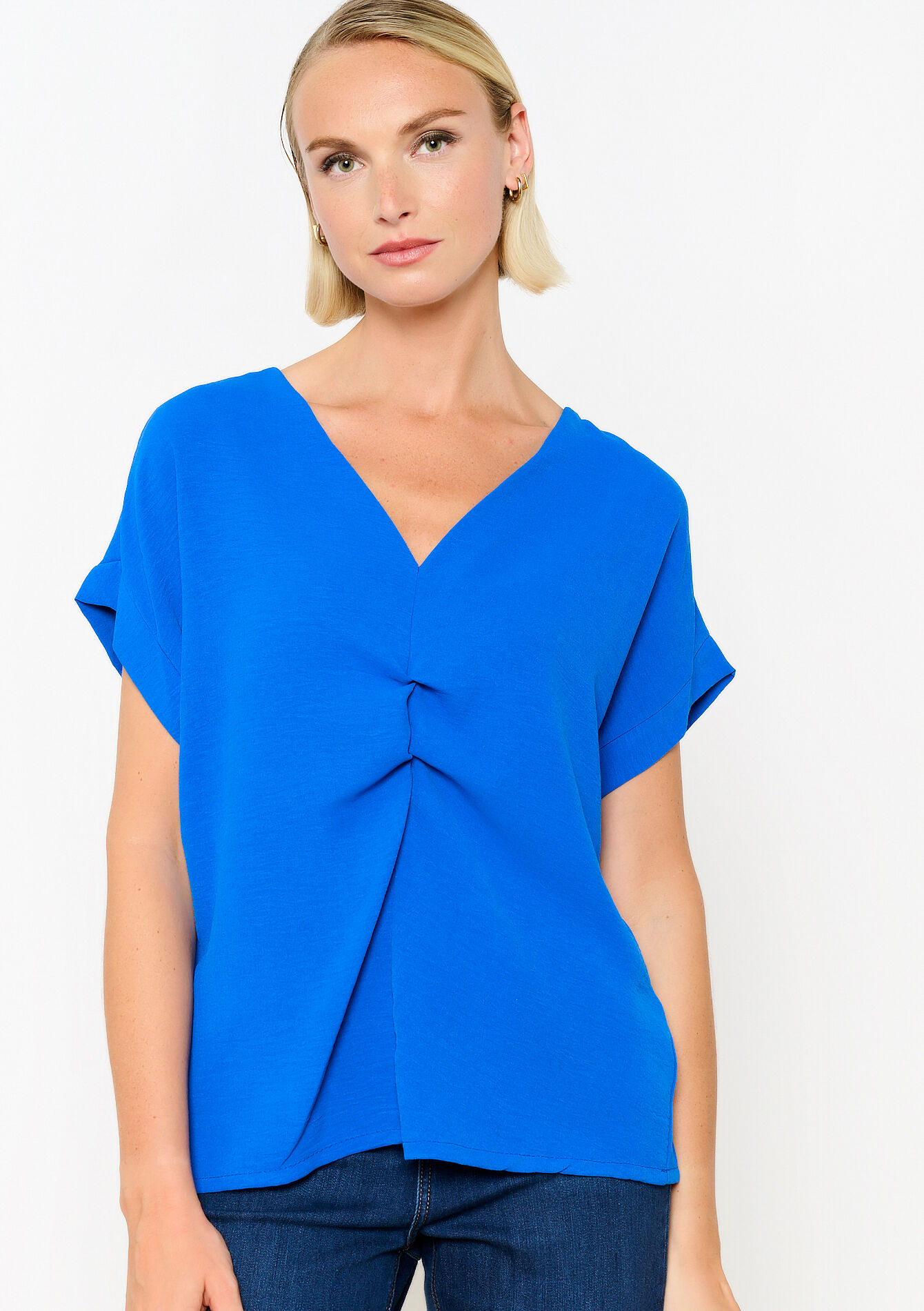 Blouse met V-hals
