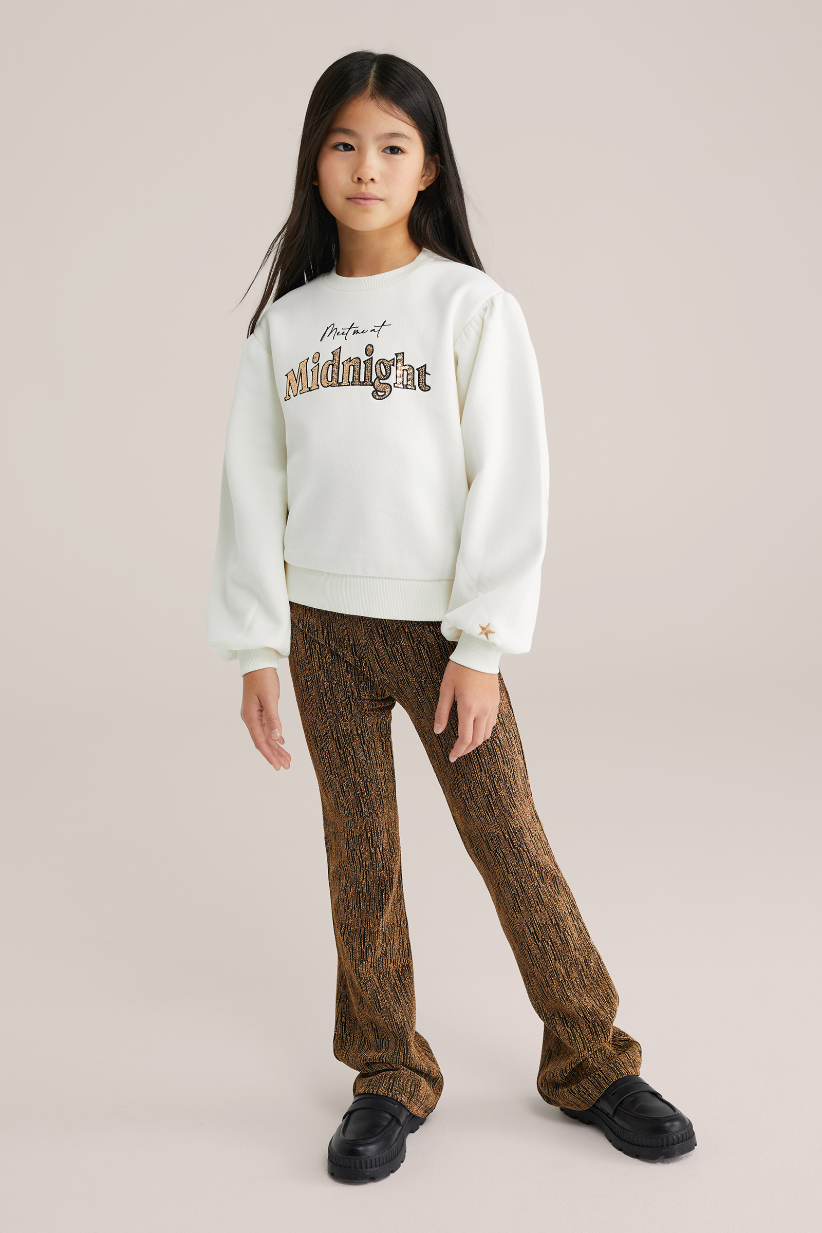 Meisjes sweater met pailletten