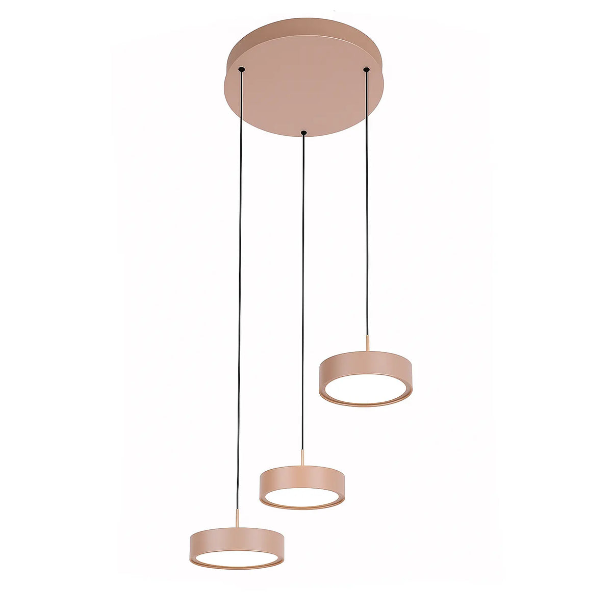 Freelight hanglamp Alieno - 3 lichts - 33 x 150  cm - beige
