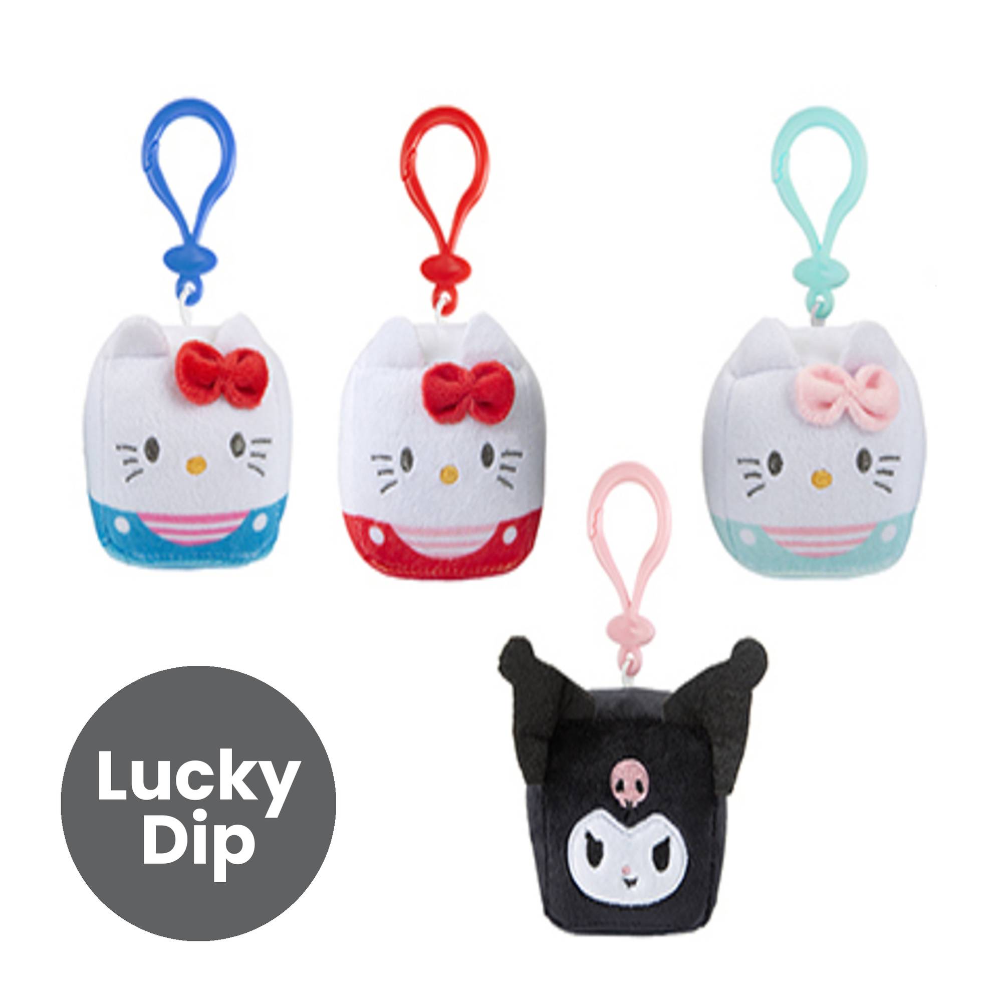 Assorted Hello Kitty Cubeez Plush Keyring