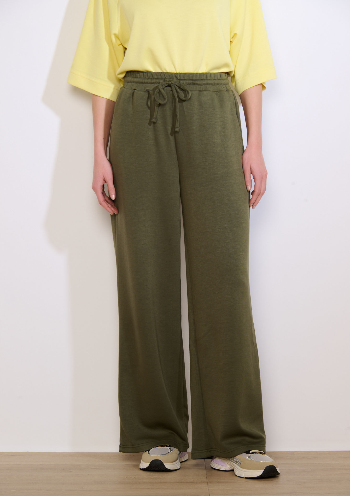 Wijde joggingbroek van modal