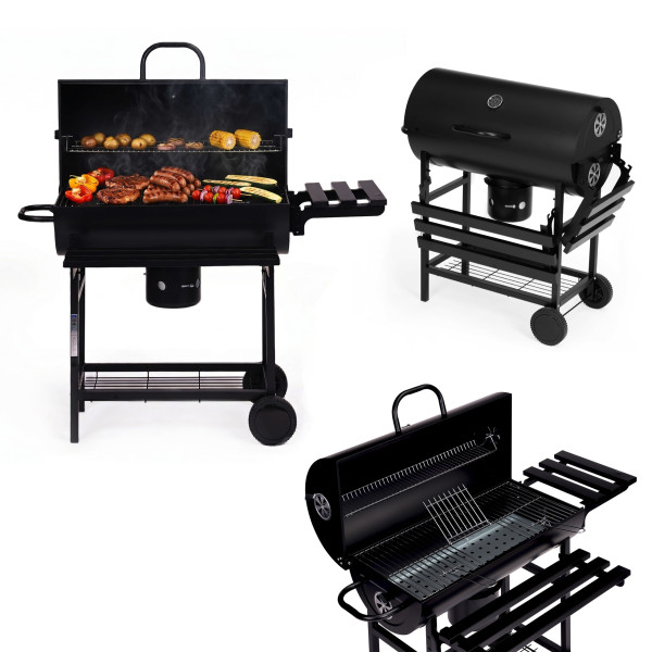 Grill węglowy ogrodowy z pokrywą półki MultiGarden