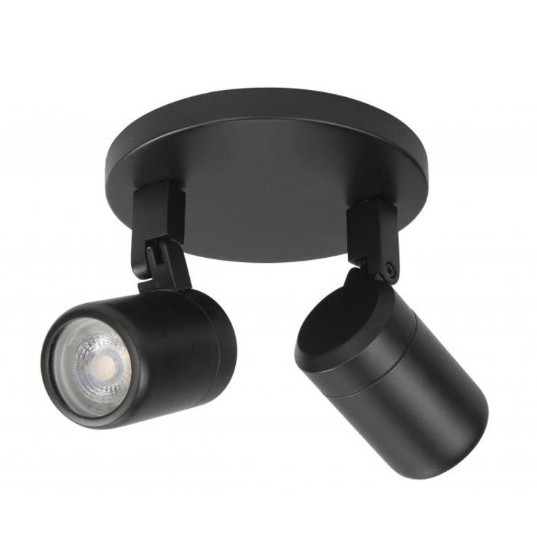 Highlight spot Rain - 2 lichts - 15 x 15  cm - zwart