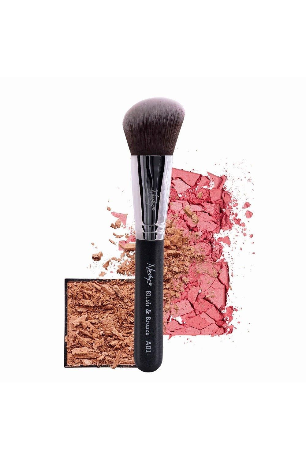 Nanshy Blush & Bronze Kabuki Makeup Brush Onyx Black