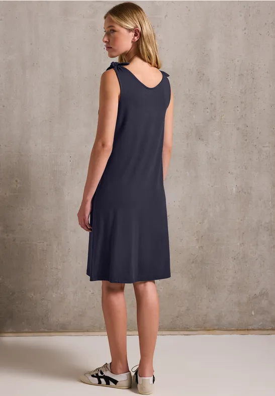 Jersey-Kleid mit Knoten