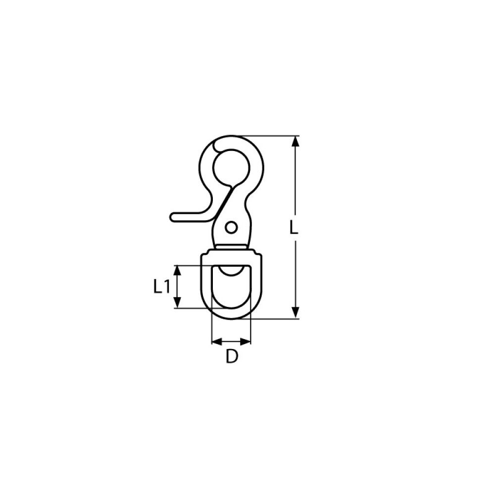 PISTOLHAKE 8534 A4 13MM