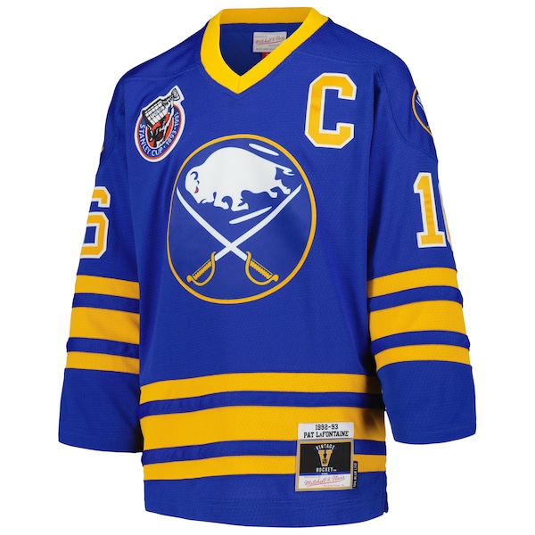 Pat LaFontaine Buffalo Sabres Youth 1992 Blue Line Player Jersey - Royal