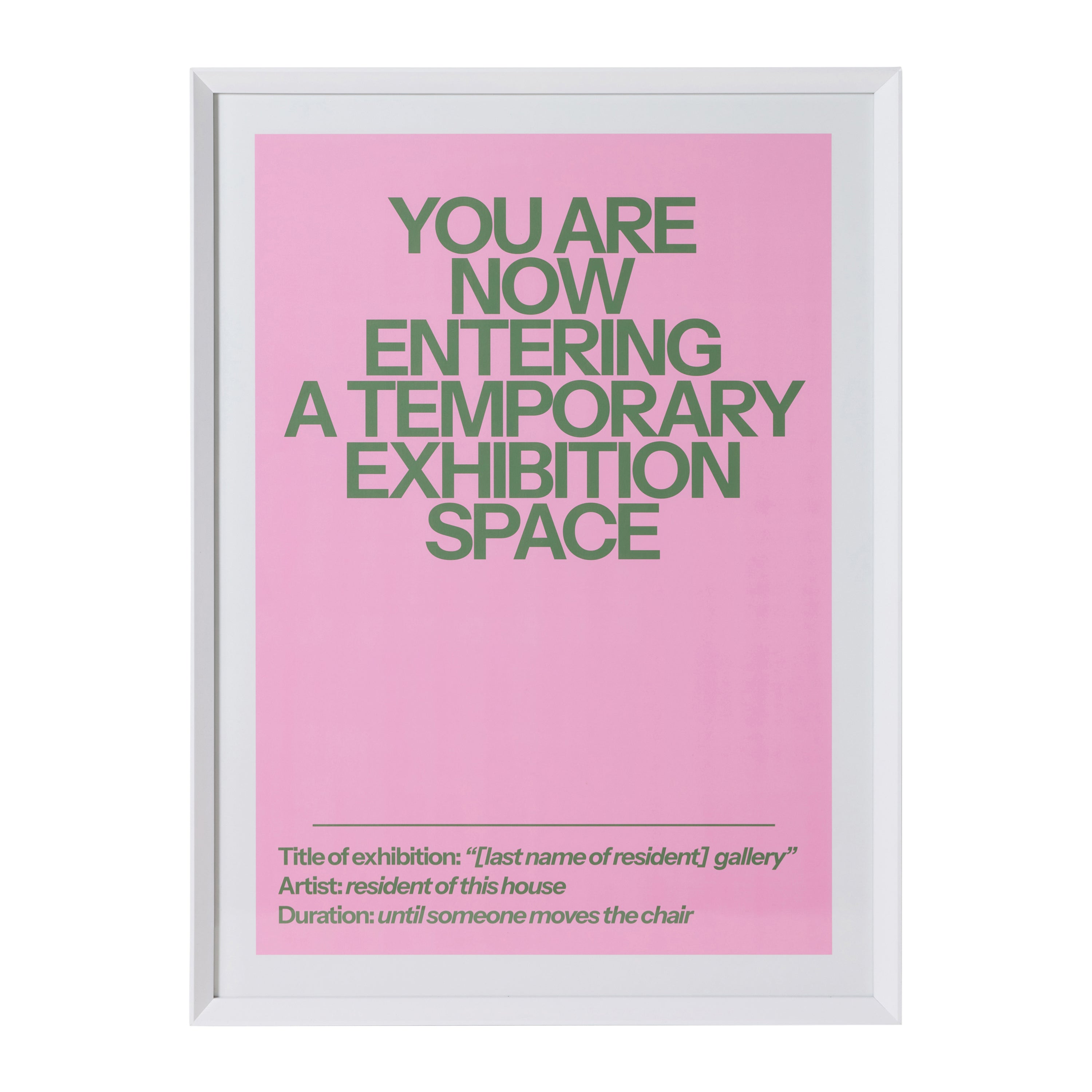 HKliving Framed Poster - Home Gallery